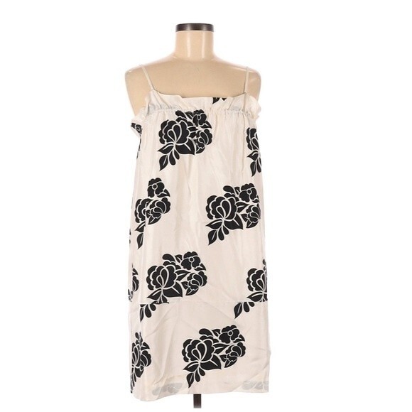 Club Monaco Silk Floral Strapy Mini Dress Small - Picture 1 of 10